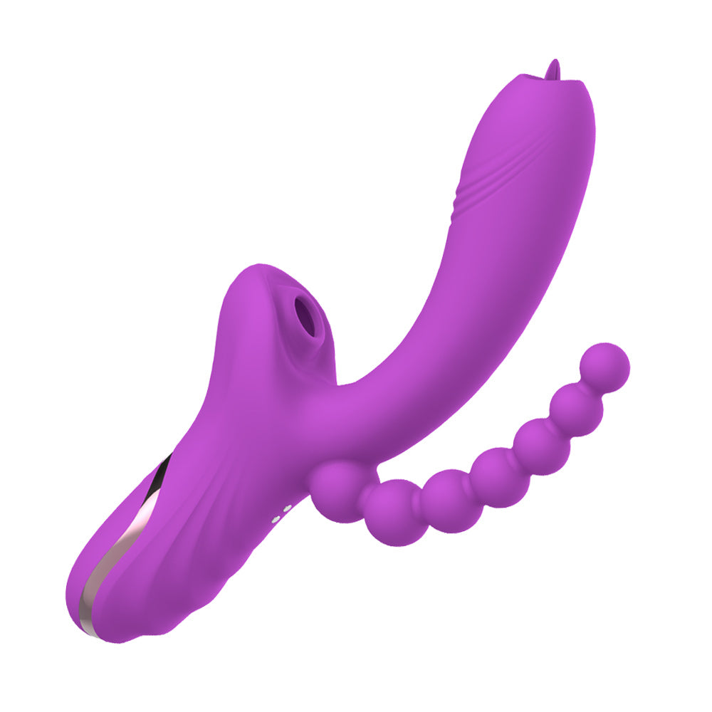 V2 Vibrator with Suction Opening & Beads