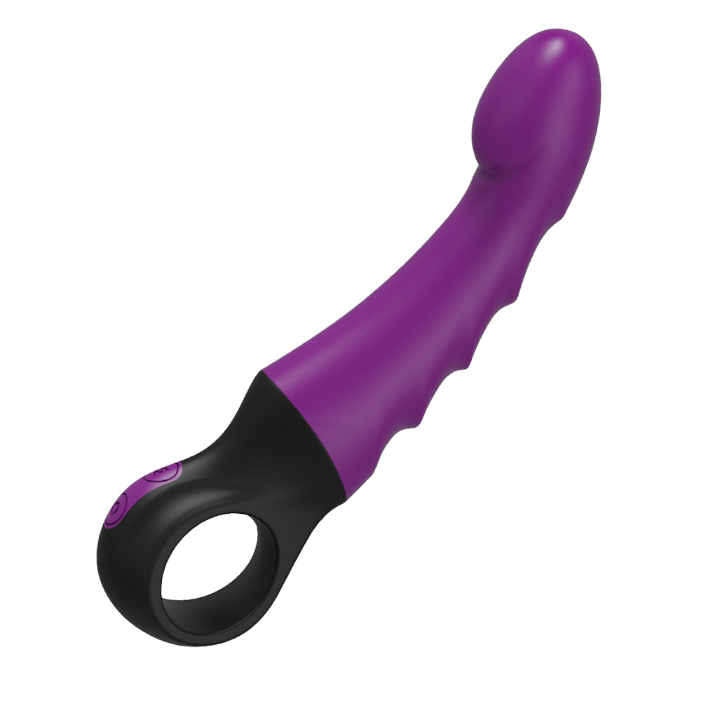 G2 Ribbed Vibrator with Loop Handle