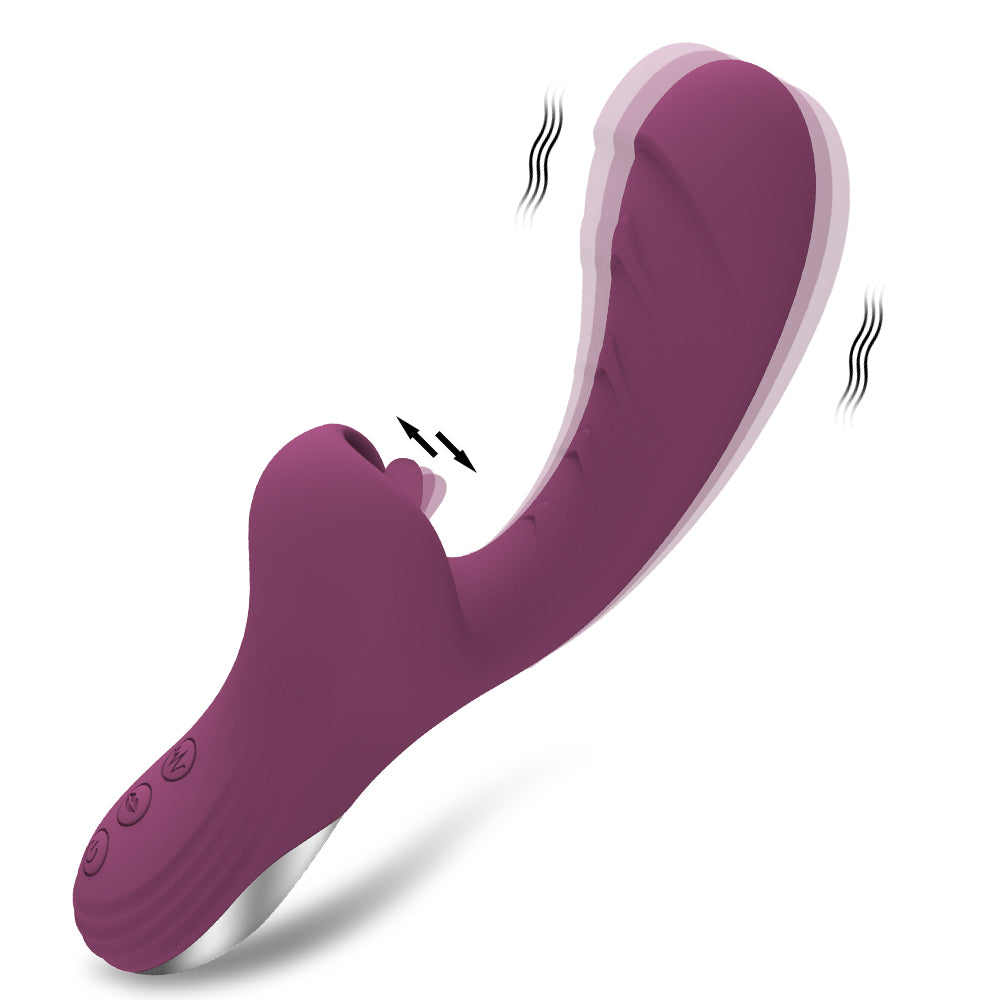 Dual-Motor Tongue & Vibration Vibrator