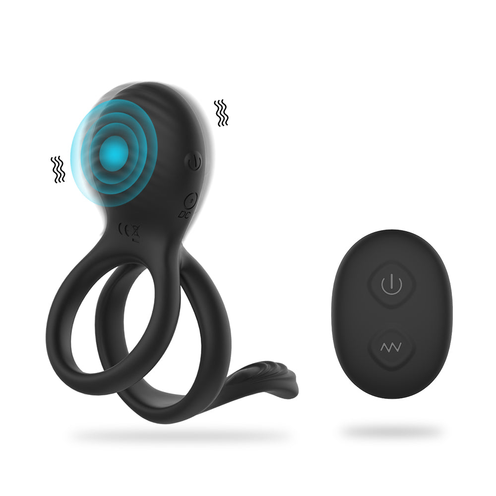 7-Mode Remote-Controlled Dual-Ring Vibrator