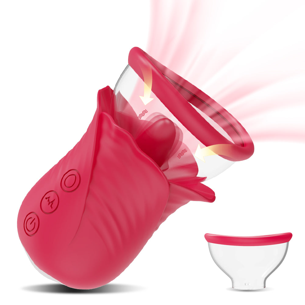 Standalone Rose Suction & Vibration Stimulator