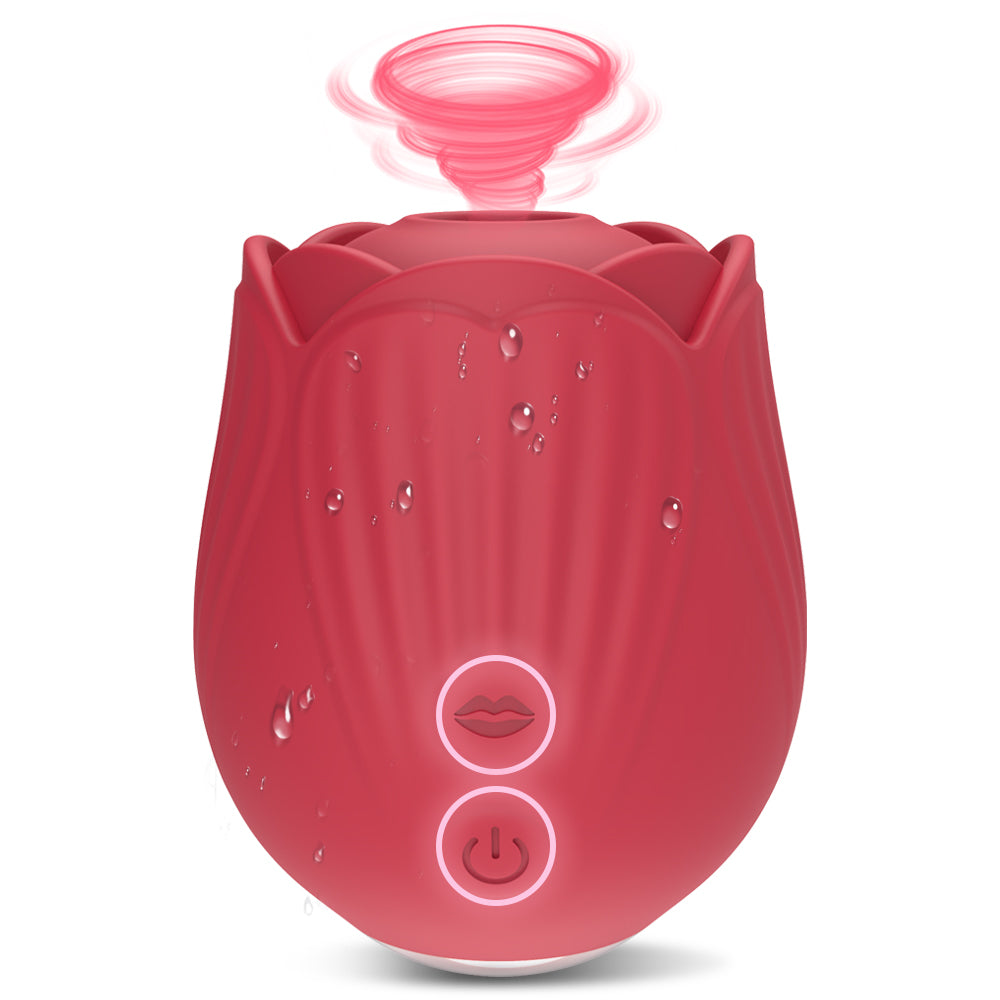 Two-Button Rose Suction Vibrator