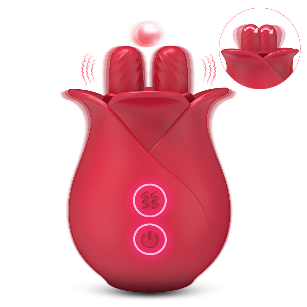 Sofia Textured-Tip Rose Vibrator