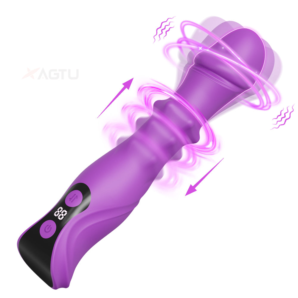 Purple Display Thrusting Vibrator
