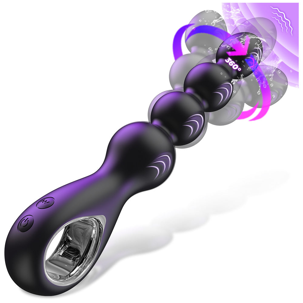Graduated-Bead Pull-Ring Anal Vibrator