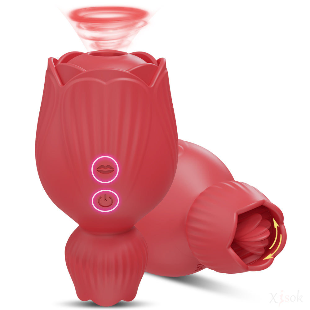 Rose-Body Tongue and Suction Vibrator