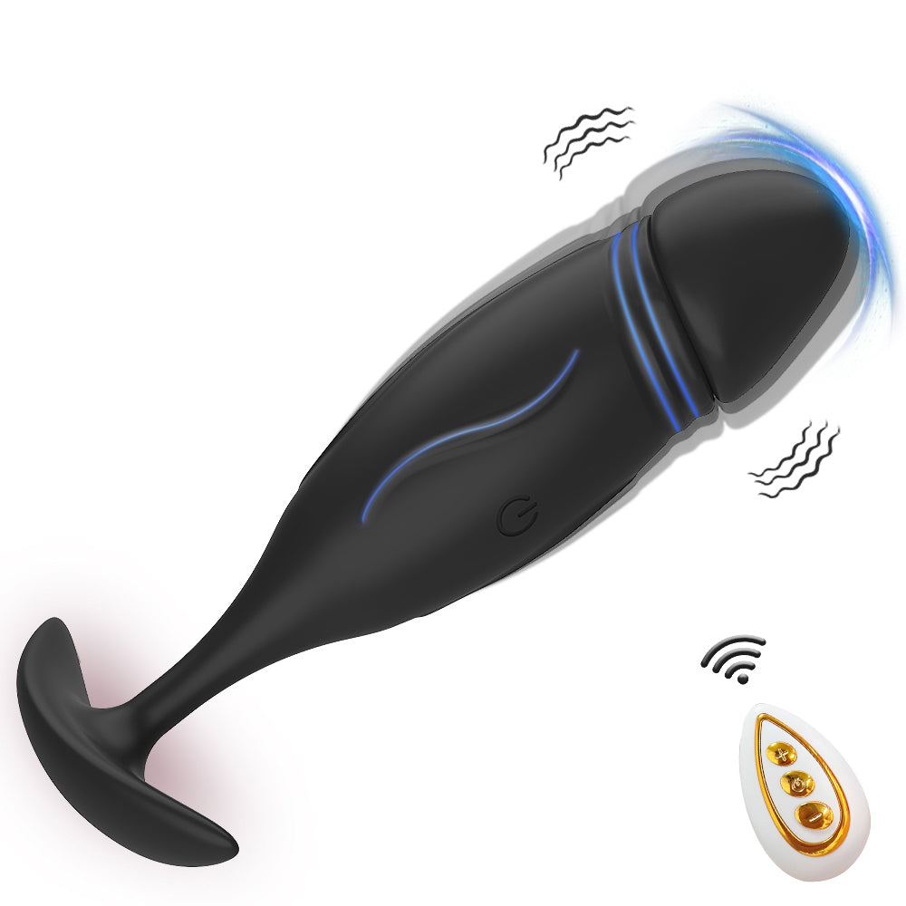 Remote Sculpted-Body Anal Vibrator
